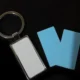 Llavero Metalico doble cara con placa aluminio