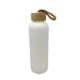Botella de vidrio Blaca con tapa de Bambu
